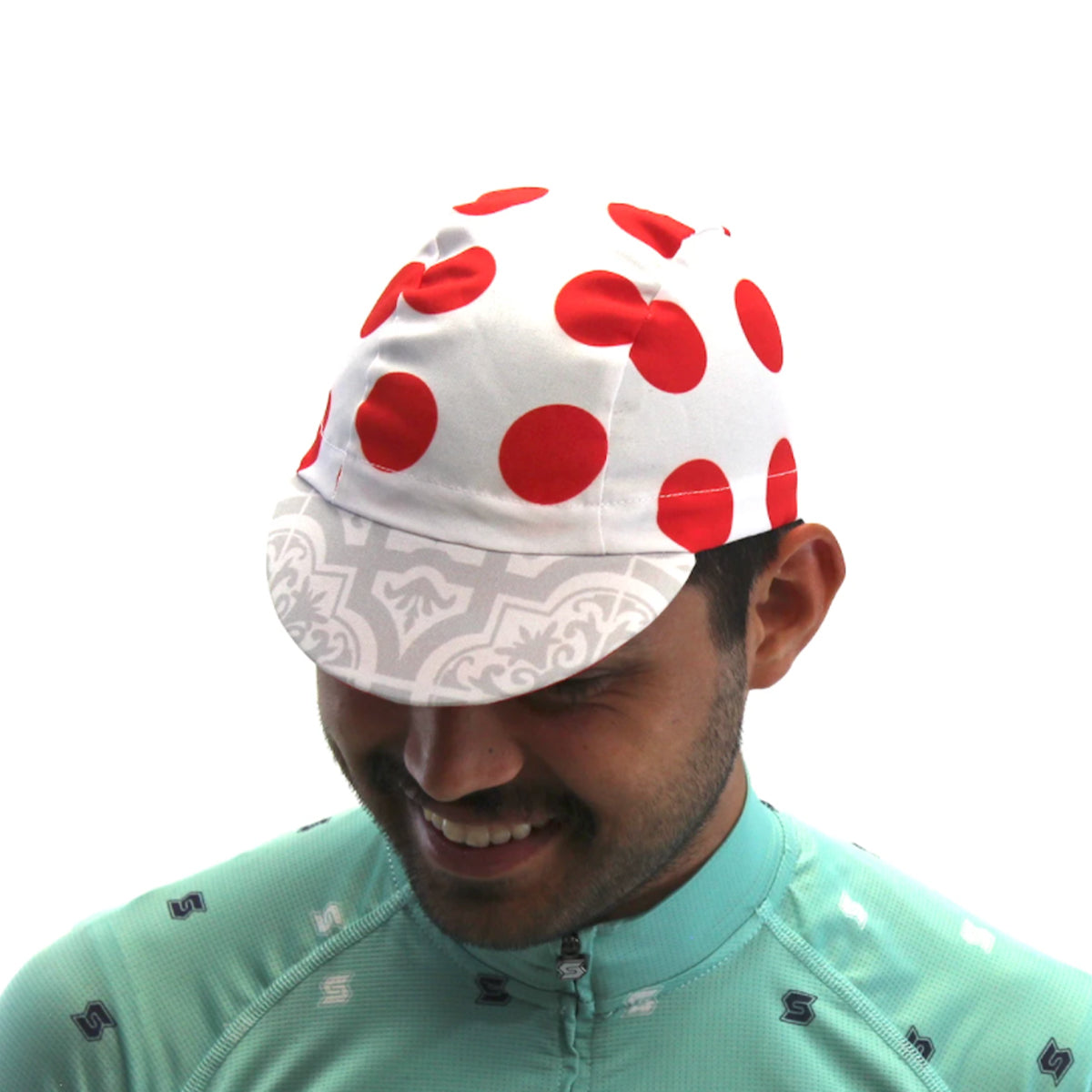 Polka dot hot sale cycling cap