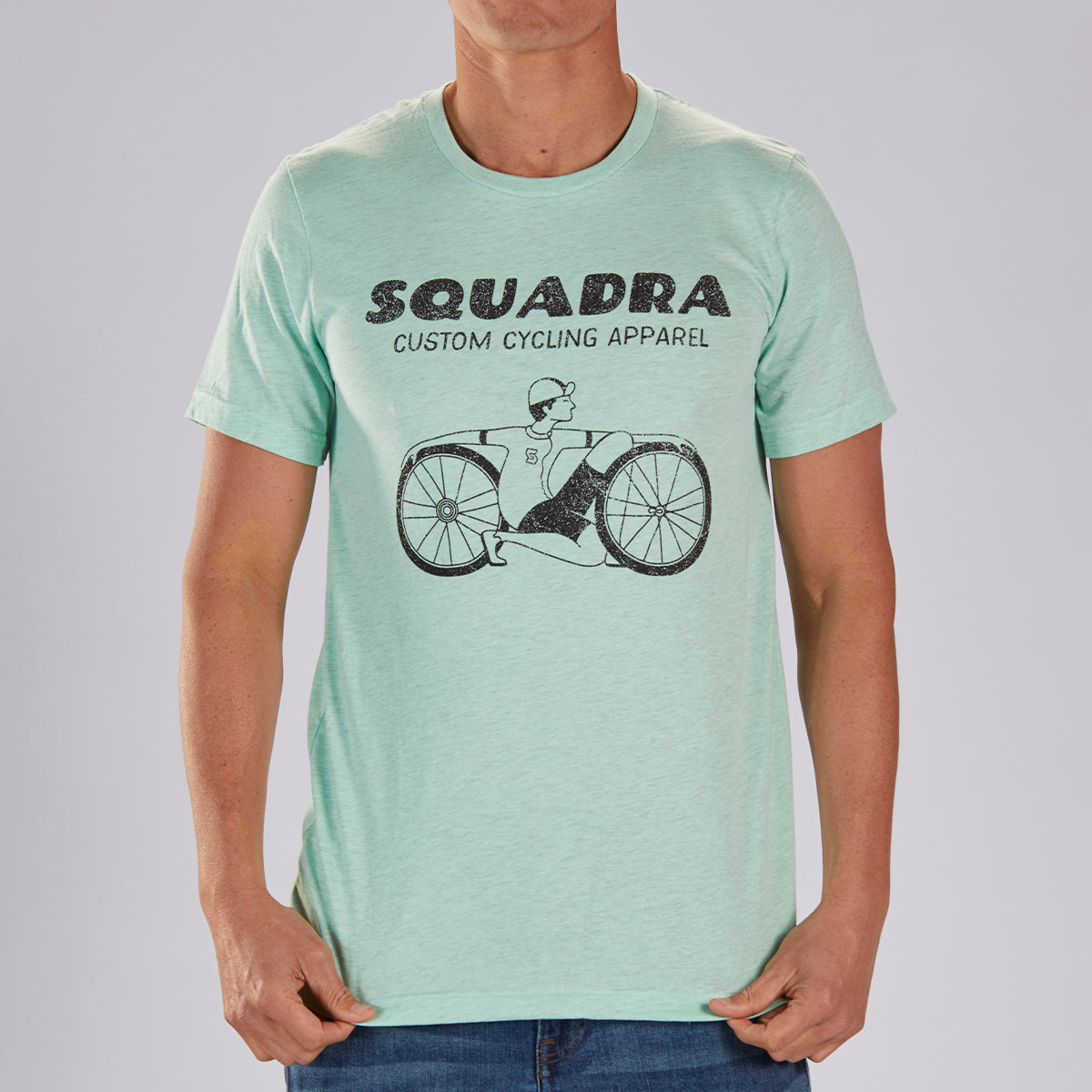 MENS LIMITED EDITION COTTON TEE - MINT  "SQUADRA DUDE"