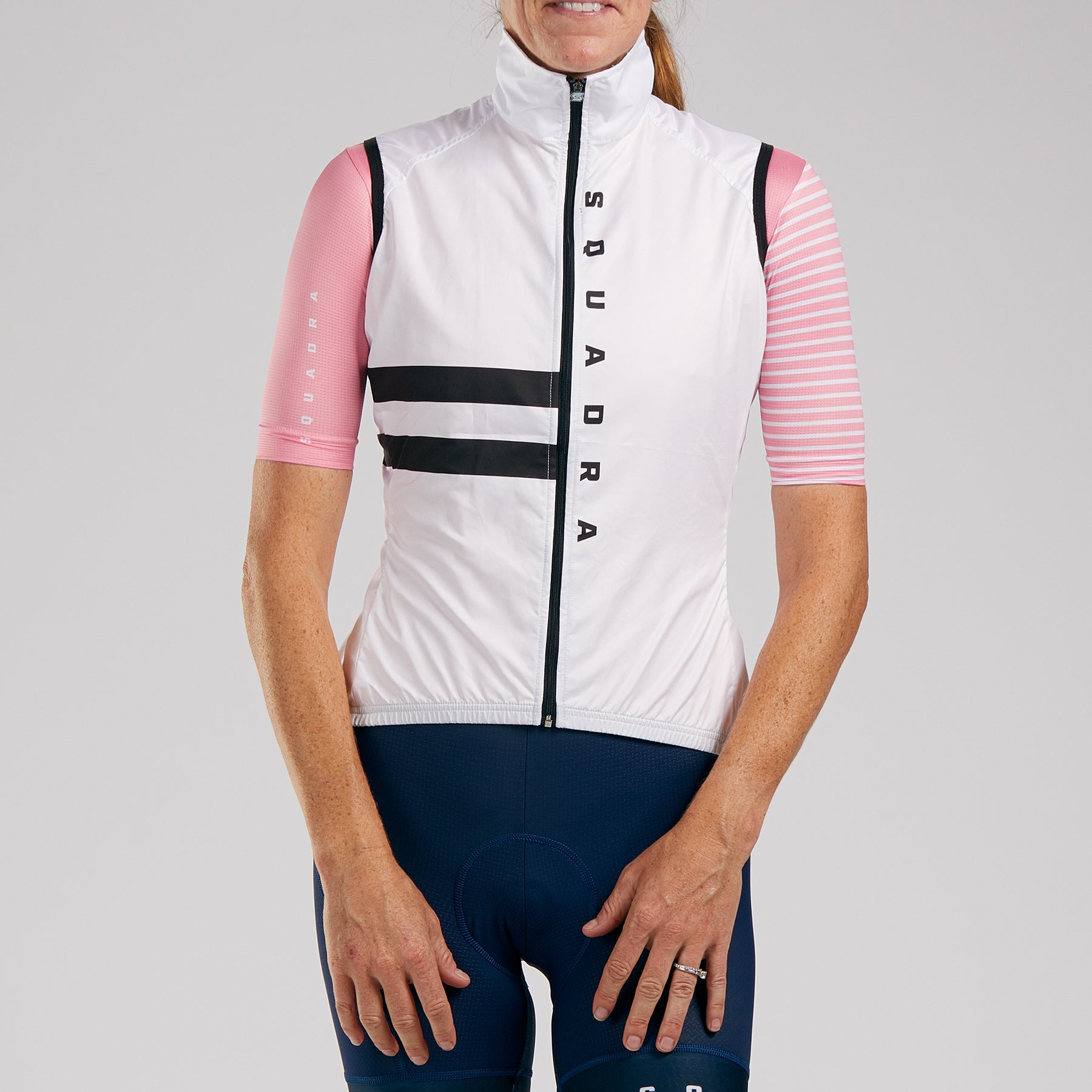 WOMENS PREMIER CYCLE  WIND VEST - BIANCO